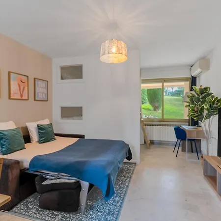 Daire Magniolias - Calme Avec Piscine, Tennis & Jardin Antibes